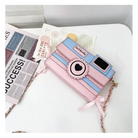 Kawaii Harajuku Camera Shaped 3D Purse in Pink and Blue - purse