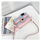 Kawaii Harajuku Camera Shaped 3D Purse in Pink and Blue - Cosparty