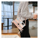 Kawaii Harajuku Camera Shaped 3D Purse in Pink and Blue - purse