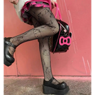 Kawaii Hello Kitty Printed Fishnet Tights for Cospartys and Gothic Style - fishnets