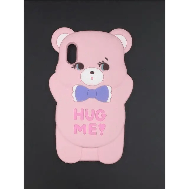 Kawaii Hug Me Bear 3D Rubber iPhone Case for Protection - Cosparty
