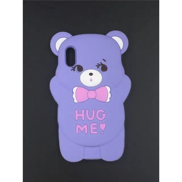 Kawaii Hug Me Bear 3D Rubber iPhone Case for Protection - Cosparty