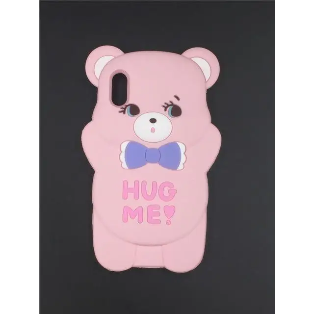 Kawaii Hug Me Bear 3D Rubber iPhone Case for Protection - phone case