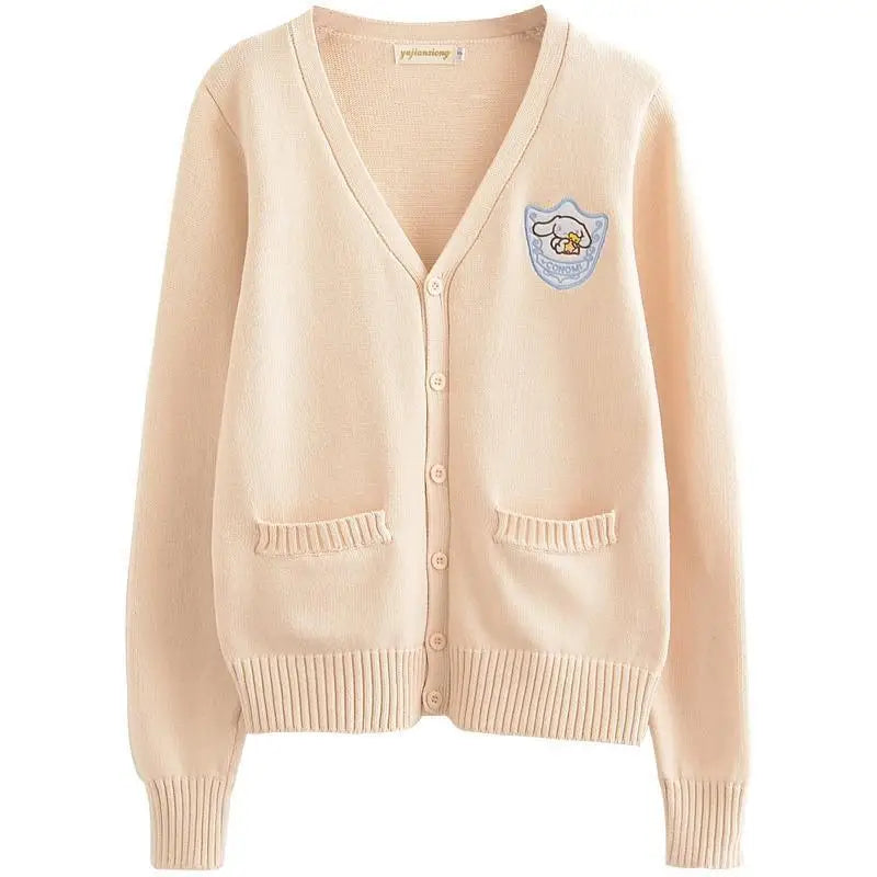 Kawaii-Inspired Sweet Cardigan for Adorable Fashionistas - Peach / S - sweater