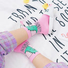Kawaii Japanese Harajuku Cotton Prehistoric Socks - Cosparty
