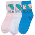Kawaii Japanese Harajuku Cotton Prehistoric Socks - Cosparty