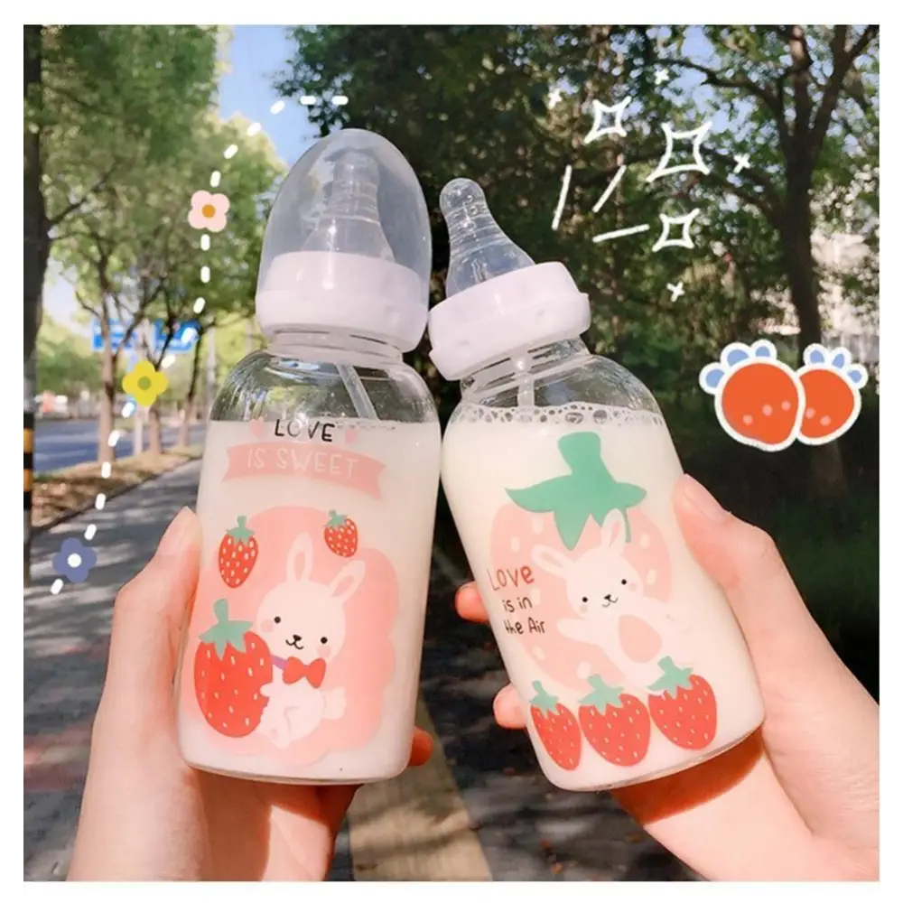 Strawbunny Adult Bottle - 300ml Love Is Sweet - adult bottle, baby bottles, bipples, cartoon