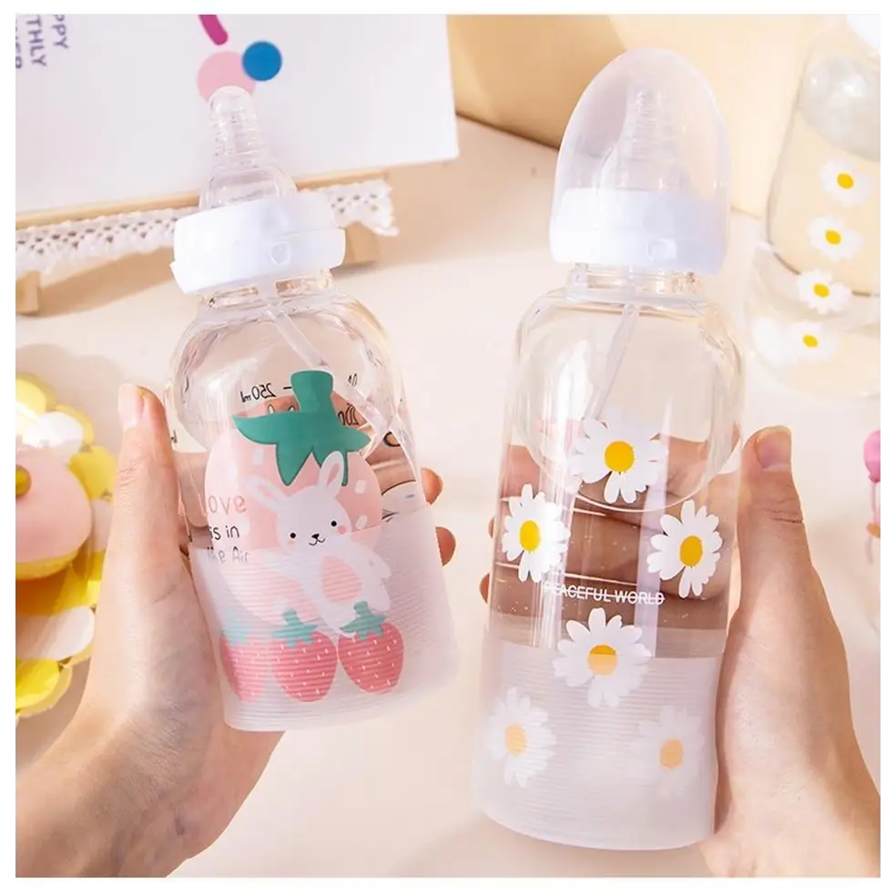 Kawaii Japanese Strawberry Bunny Sippy Cup for Cute Cospartys - bottles