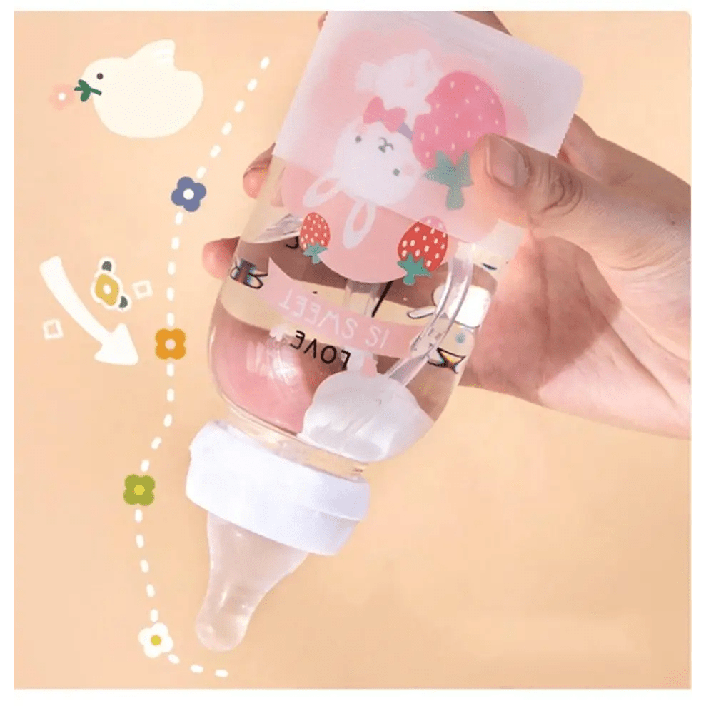 Kawaii Japanese Strawberry Bunny Sippy Cup for Cute Cospartys - Cosparty