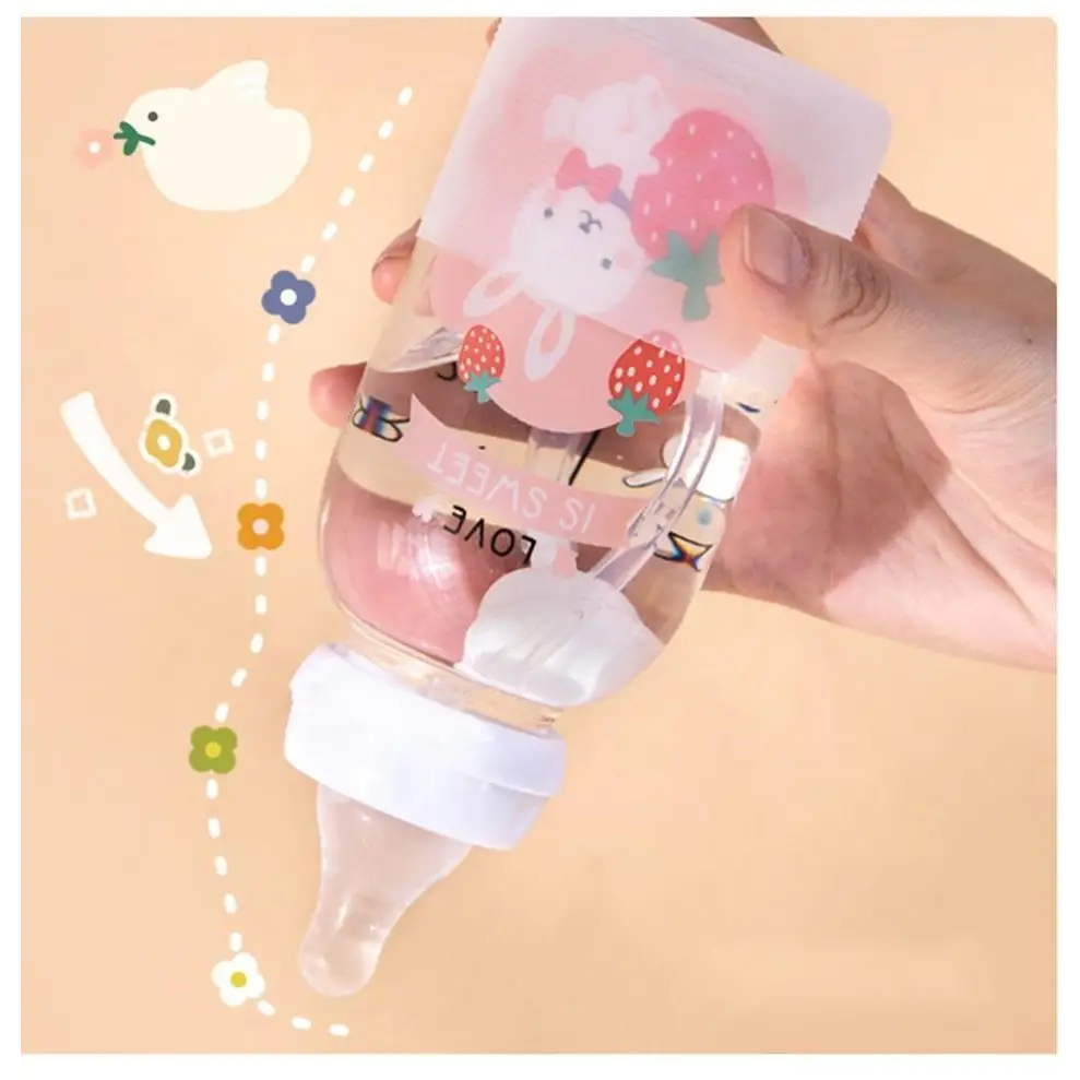 Kawaii Japanese Strawberry Bunny Sippy Cup for Cute Cospartys - bottles