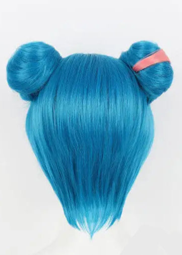 Left Left Battle of Two Cities 2 Jinx Cos Wig Pill Head Double Hair Bag Need to be styled