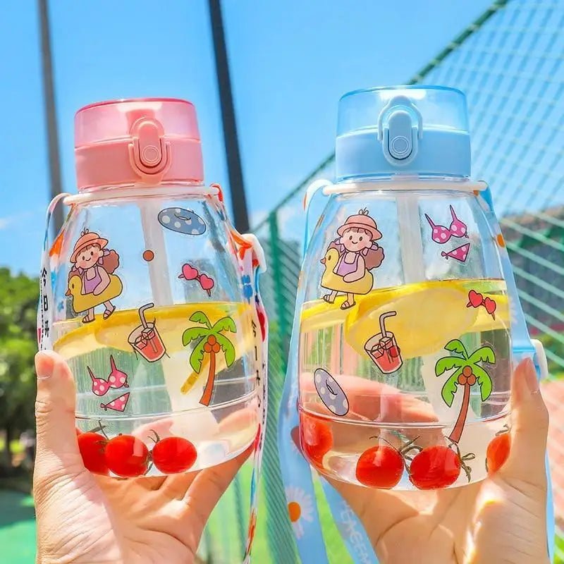 Kawaii Jumbo Sippy Cups for Summer Fun at the Beach or Poolside - Cosparty