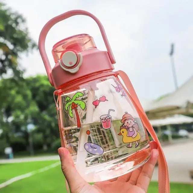 Kawaii Jumbo Sippy Cups for Summer Fun at the Beach or Poolside - bottle