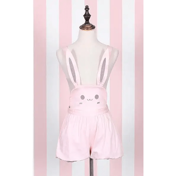 Kawaii Jumper Dress with Pleated Skirt and Criss Cross Straps - Cosparty