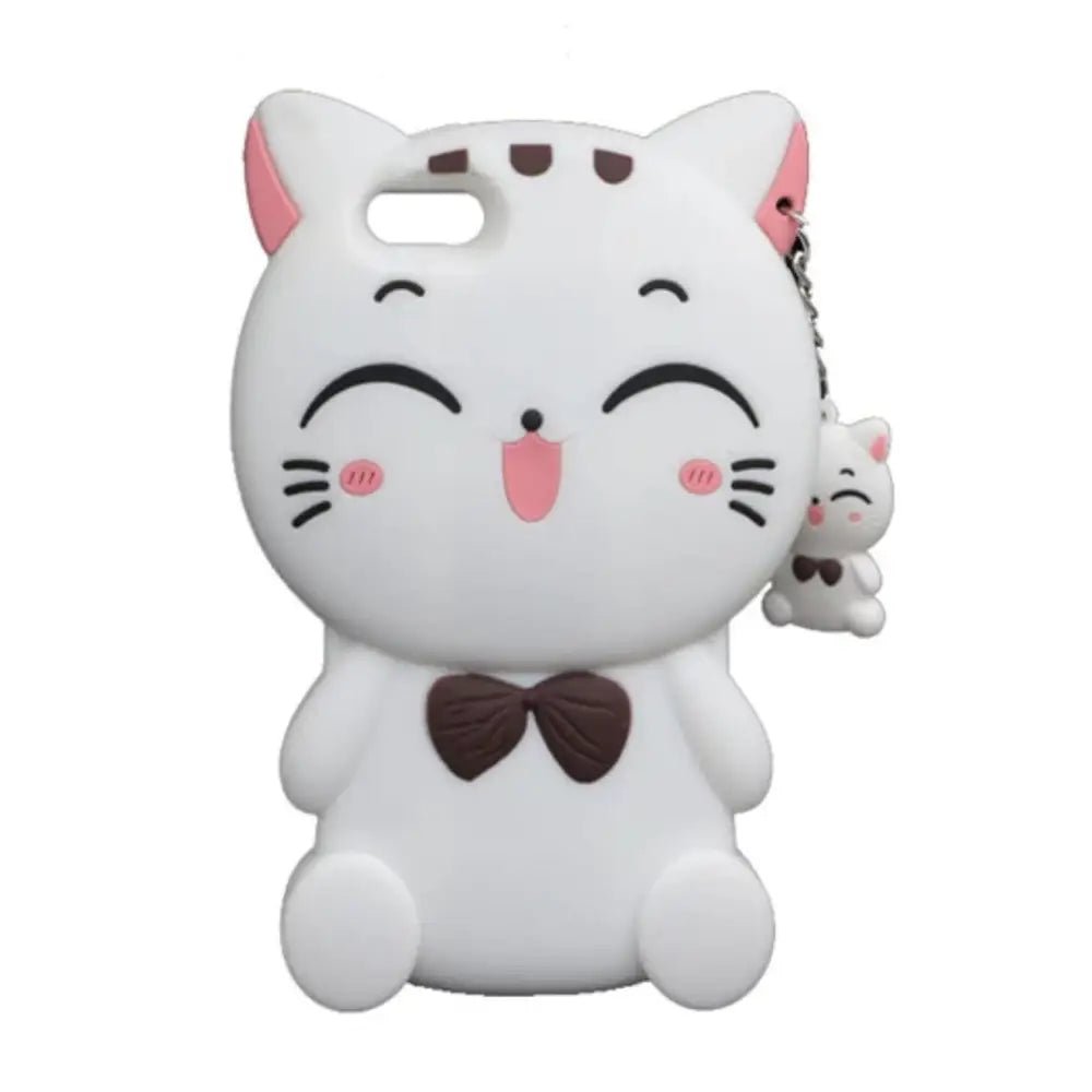 Kawaii Kitty Cat 3D Rubber iPhone Case for Ultimate Protection - Cosparty