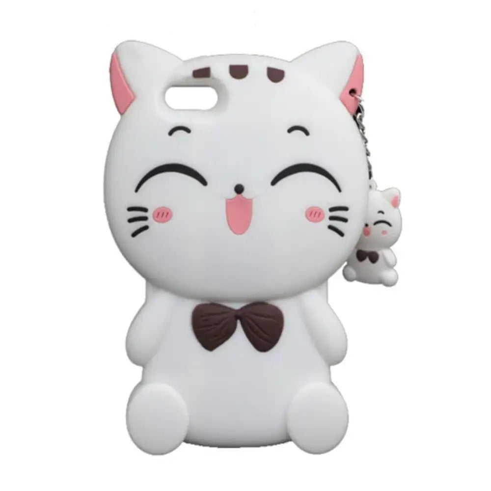 Kawaii Kitty Cat 3D Rubber iPhone Case for Ultimate Protection - Phone Case