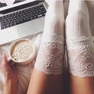 Kawaii Lace Stockings for Elegant Over-the-Knee Style - socks