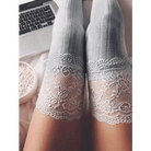 Kawaii Lace Stockings for Elegant Over - the - Knee Style - Cosparty