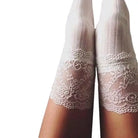 Kawaii Lace Stockings for Elegant Over-the-Knee Style - socks