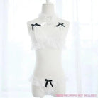 Kawaii Lacey Intimate Wear with Crotchless Panties and Harness - Cosparty