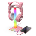 Kawaii LED Headset Stand for a Stylish Gaming Setup - Cosparty