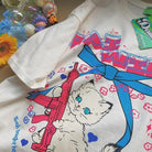 Kawaii Machine Gun Kitten T-Shirt In Stock for Daisy Duck Fans - Cosparty