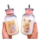 Kawaii Magical Girl Glass Water Bottles - Cosparty