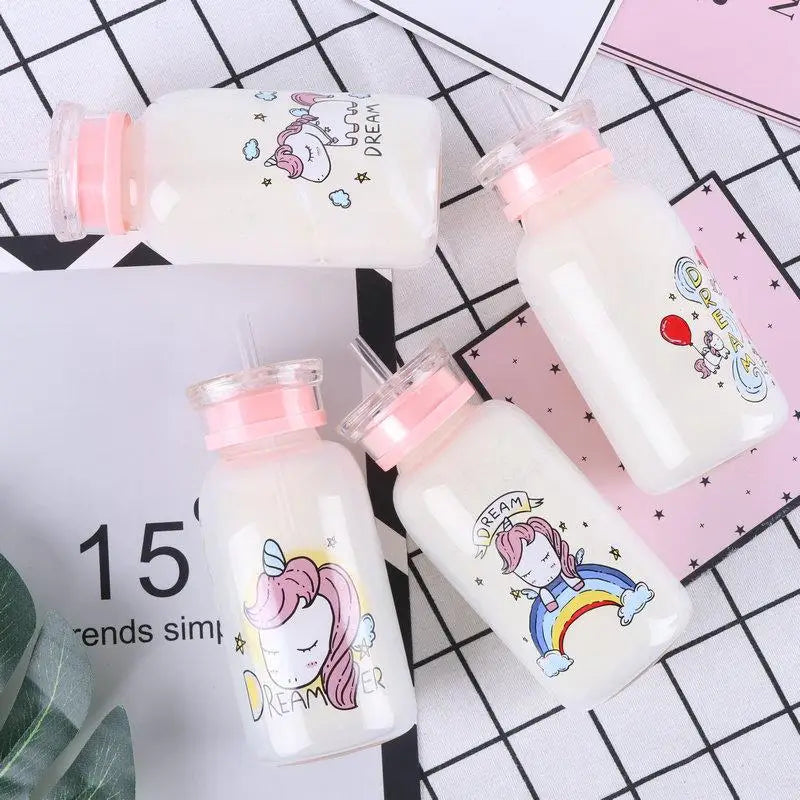 Kawaii Magical Girl Glass Water Bottles - bottle