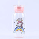 Kawaii Magical Girl Glass Water Bottles - Rainbow Unicorn - bottle