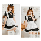 Kawaii Maid Cosplay Dress with Size Chart and Adorable Neko Twist - Cosparty