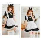 Kawaii Maid Cosplay Dress with Size Chart and Adorable Neko Twist - dress