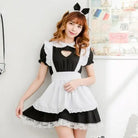 Kawaii Maid Cosplay Dress with Size Chart and Adorable Neko Twist - dress