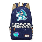 Kawaii Mermaid Backpack School Book Bag Cute Seashell Nautical Mythological Creature