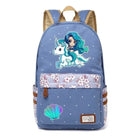 Kawaii Mermaid Backpack School Book Bag Cute Seashell Nautical Mythological Creature