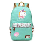 Kawaii Mermaid Backpack School Book Bag Cute Seashell Nautical Mythological Creature