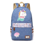 Kawaii Mermaid Backpack School Book Bag Cute Seashell Nautical Mythological Creature