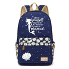 Kawaii Mermaid Backpack School Book Bag Cute Seashell Nautical Mythological Creature