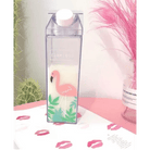 Kawaii Milk Carton Shaped Transparent Water Bottles - Cosparty