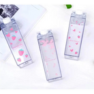 Kawaii Milk Carton Shaped Transparent Water Bottles - cup