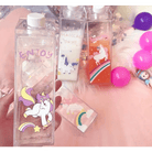 Kawaii Milk Carton Shaped Transparent Water Bottles - Cosparty