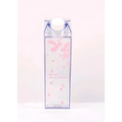 Kawaii Milk Carton Shaped Transparent Water Bottles - cup