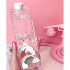 Kawaii Milk Carton Shaped Transparent Water Bottles - Cosparty