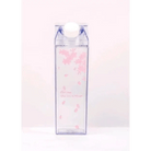 Kawaii Milk Carton Shaped Transparent Water Bottles - Cosparty