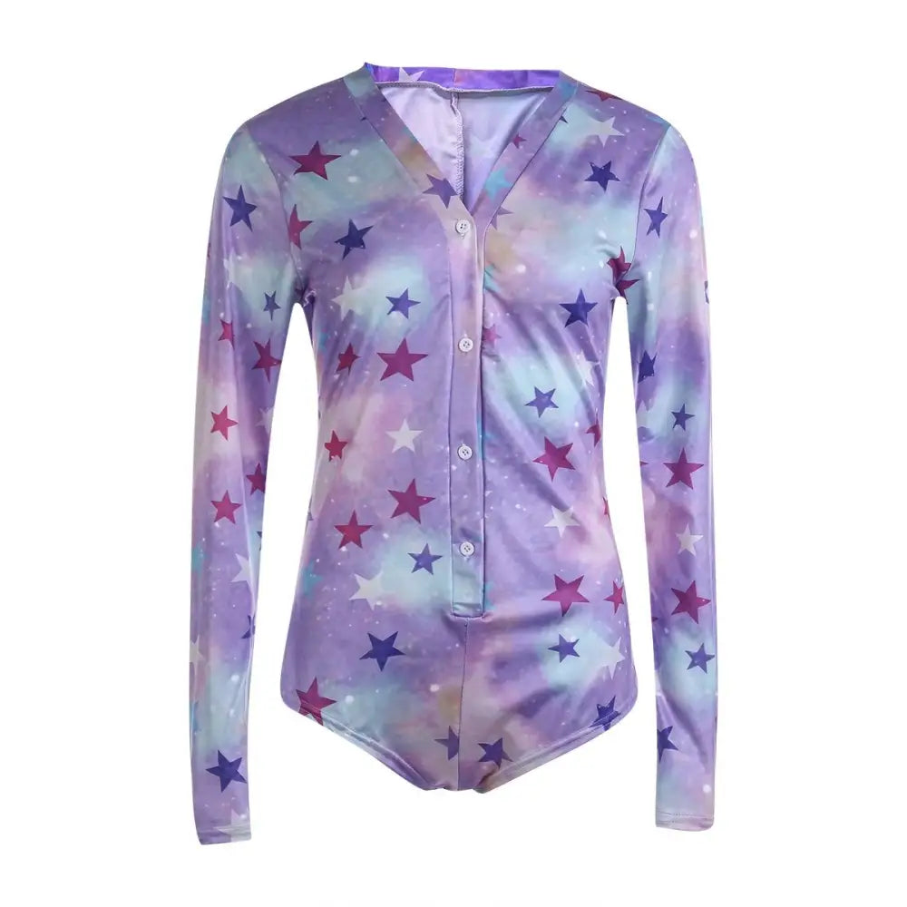 Starry Galaxy Sleeper - XL - bodysuit, bodysuits, creepy, creepy cute, fairy kei