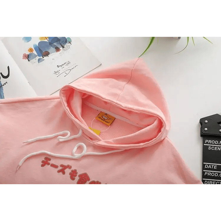 Kawaii Mouse Inspired Hoodie in Pastel Pink or White - Cosparty