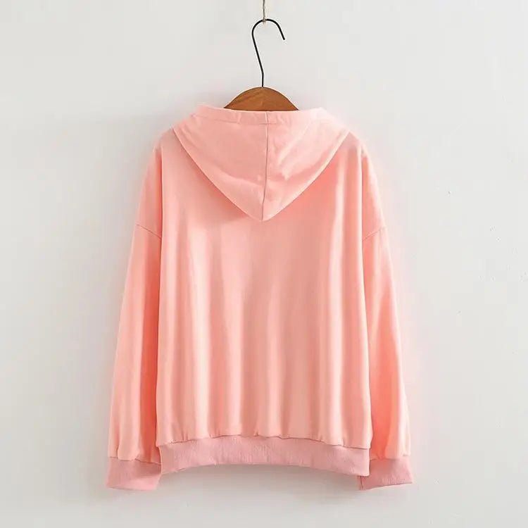 Kawaii Mouse Inspired Hoodie in Pastel Pink or White - Cosparty