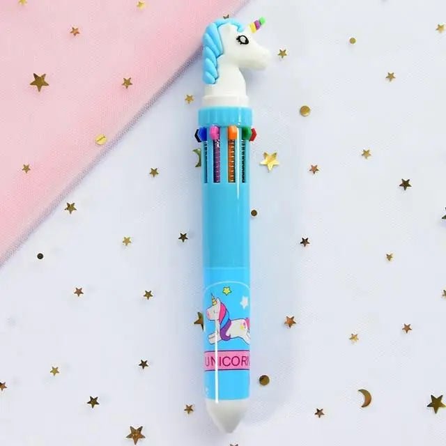 Kawaii Multi - Colored Pens in Playful Pastel Shades - Cosparty