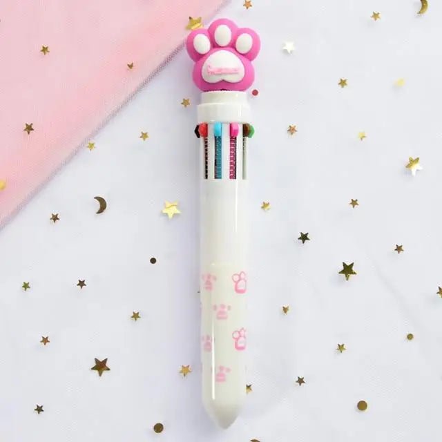 Kawaii Multi - Colored Pens in Playful Pastel Shades - Cosparty
