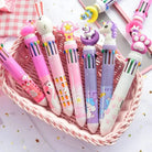 Kawaii Multi - Colored Pens in Playful Pastel Shades - Cosparty
