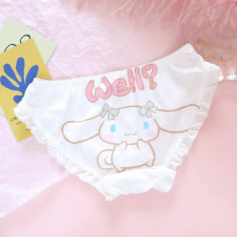 Kawaii My Melody and Cinnamoroll Panties with Sweet Details - Cosparty